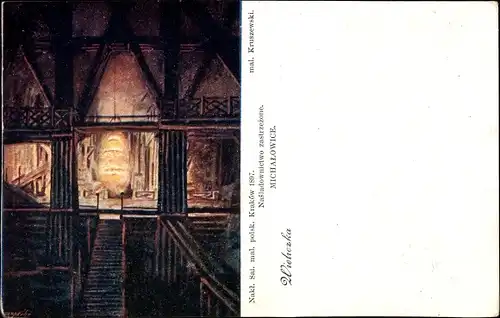 Künstler Ak Kruszewski, Wieliczka Groß Salze Polen, Michalowice