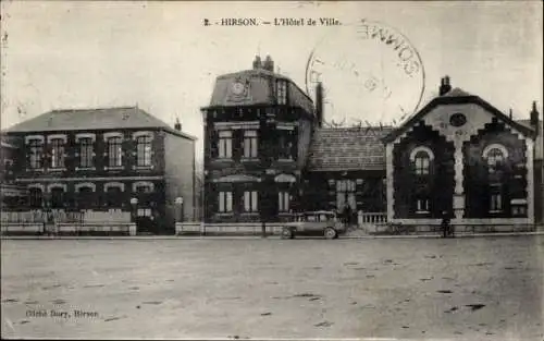 Ak Hirson Aisne, Rathaus