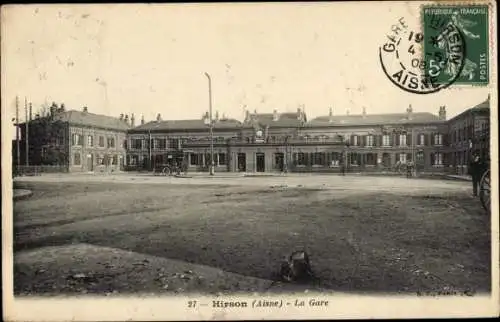 Ak Hirson Aisne, Bahnhof