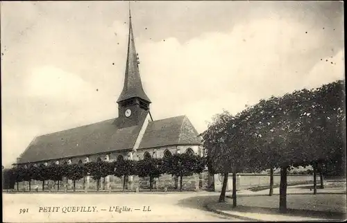 Ak Le Petit Quevilly Seine Maritime, Die Kirche