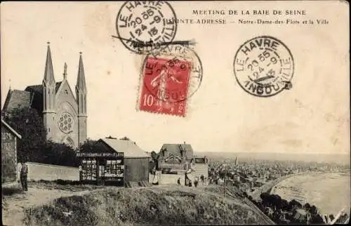 Ak Sainte Adresse Seine Maritime, Notre-Dame-des-Flots, Die Stadt