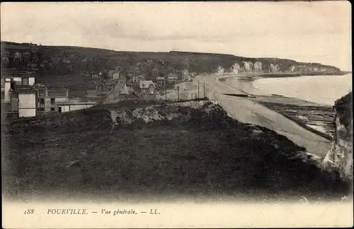 Ak Pourville Seine-Maritime, Gesamtansicht