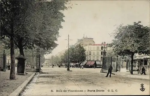 Ak Paris XII Bois de Vincennes, Porte Dorée