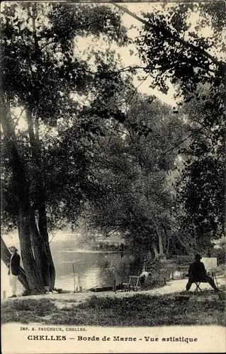 Ak Chelles Seine et Marne, La Marne