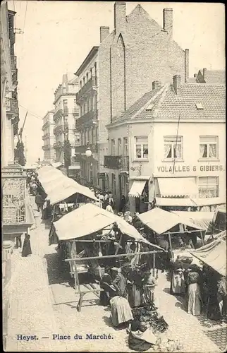 Ak Knokke Heist Westflandern, Marktplatz