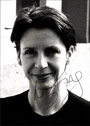 Foto Schauspielerin Liz King, Portrait, Autogramm