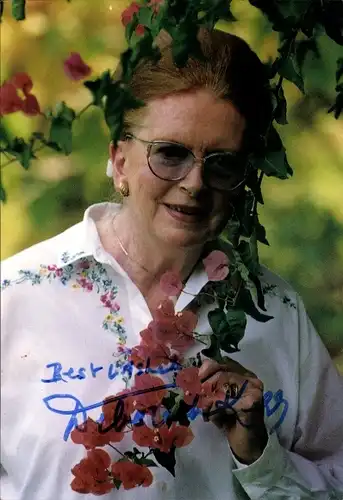 Foto Schauspielerin Deborah Kerr, Portrait, Autogramm