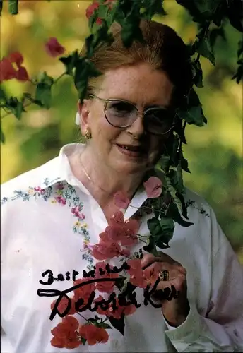 Foto Schauspielerin Deborah Kerr, Portrait, Autogramm