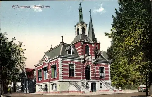 Ak Hilversum Nordholland Niederlande, Rathaus