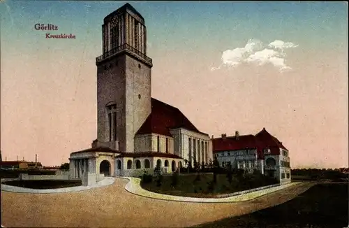 Ak Görlitz in der Lausitz, Kreuzkirche