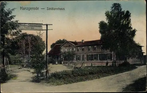 Ak Harzgerode am Harz, Schützenhaus