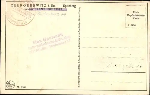 Ak Oberoderwitz Oderwitz in der Oberlausitz, Spitzberg