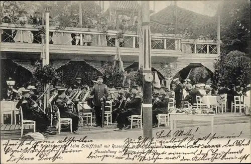 Ak Zittau Sachsen, Oberlausitzer Gewerbe- und Industrie- Ausstellung 1902, Reichsdampfer