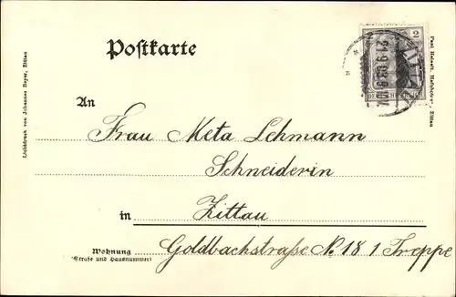 Ak Zittau Sachsen, Oberlausitzer Gewerbe- und Industrie- Ausstellung 1902, Reichsdampfer