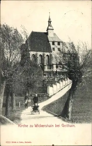 Ak Wickershain Geithain in Sachsen, Kirche