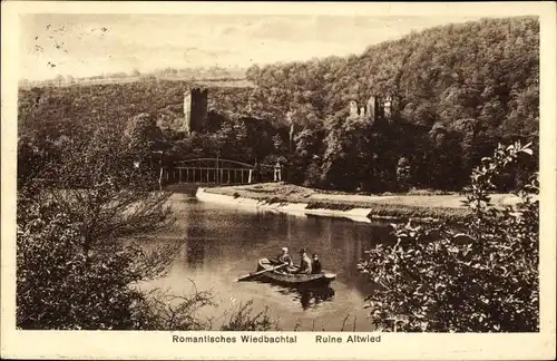 Ak Altwied Neuwied in Rheinland Pfalz, Wiedbachtal, Ruine Altwied