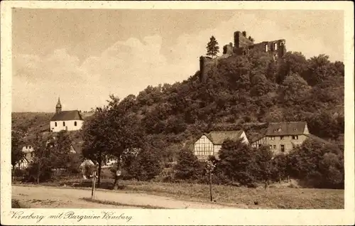 Ak Virneburg in der Eeifel, Burgruine