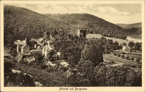 Ak Altwied Neuwied in Rheinland Pfalz, Burgruine