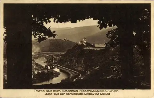 Ak Niederlahnstein Lahnstein am Rhein, Schutzhütte, Lahntal, Brücke