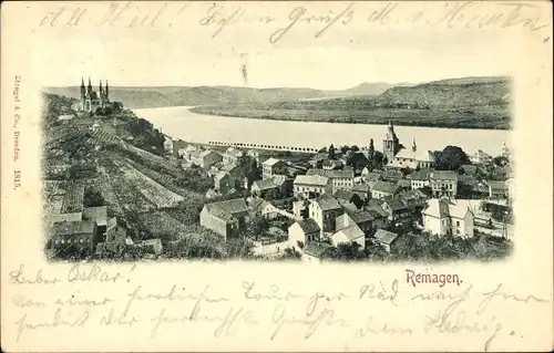 Ak Remagen am Rhein, Panorama