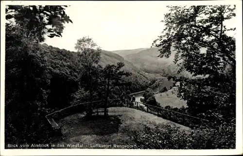 Ak Rengsdorf im Westerwald, Almblick, Wiedtal