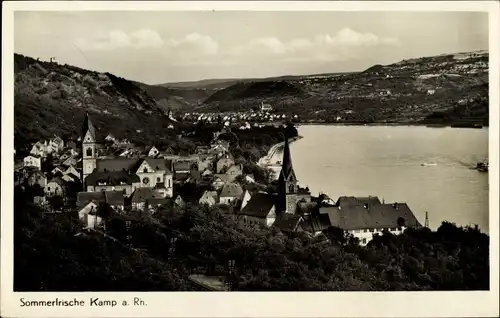 Ak Kamp Bornhofen am Rhein, Panorama