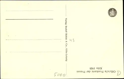 Ak Deutz Köln am Rhein, Messehof, Pressa 1928