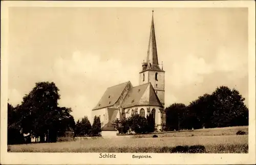 Ak Schleiz im Vogtland Thüringen, Bergkirche