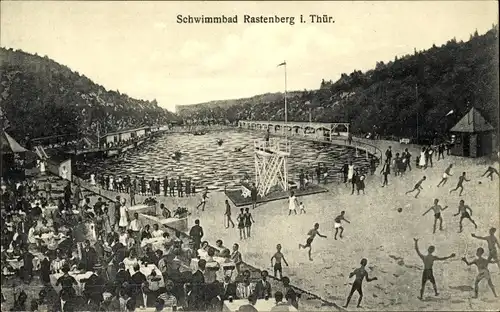 Ak Rastenberg in Thüringen, Schwimmbad