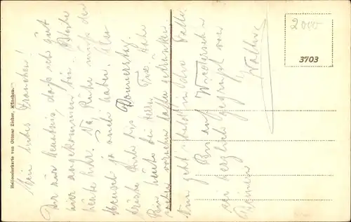 Ak Hamburg, Kaiser Wilhelm Denkmal, Kirchturm