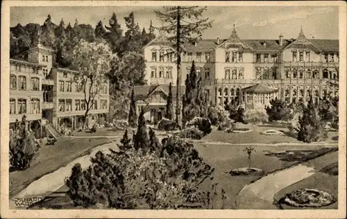 Künstler Ak Wagner, Richard, Friedrichroda im Thüringer Wald, Thüringer Waldheim, Ferienheim