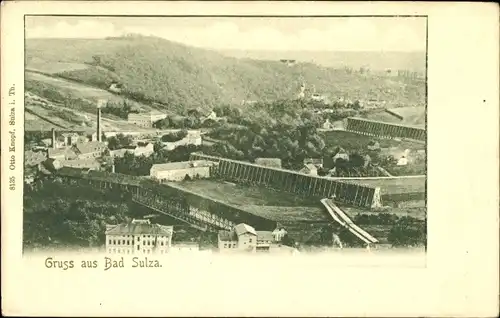 Ak Bad Sulza in Thüringen, Panorama, Gradierwerk