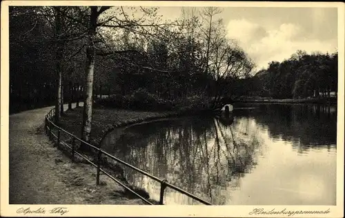Ak Apolda in Thüringen, Hindenburgpromenade