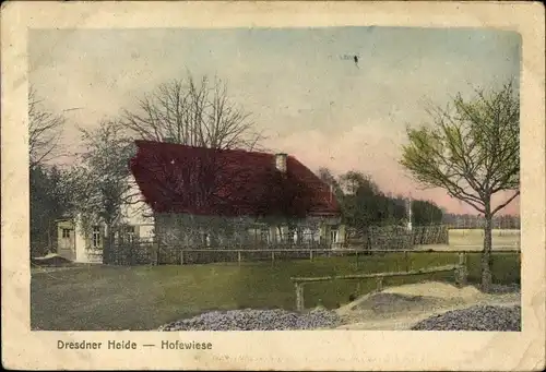 Ak Dresden Langebrück, Hofewiese, Dresdner Heide