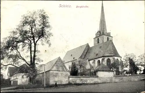 Ak Schleiz Thüringen, Bergkirche
