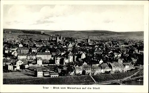 Ak Trier an der Mosel, Blick vom Weißhaus auf die Stadt