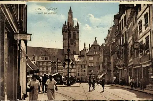 Ak Trier an der Mosel, Marktplatz