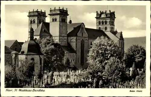 Ak Trier an der Mosel, St. Matthias Basilika