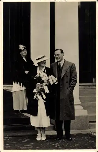 Ak Adel Niederlande, Prinzessin Juliana, Prinz Bernhard zur Lippe Biesterfeld, Königin Wilhelmina