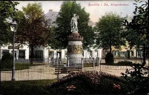 Ak Rochlitz an der Mulde Sachsen, Kriegerdenkmal