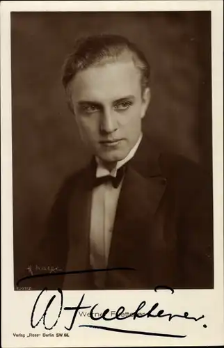 Ak Schauspieler Werner Fuetterer, Portrait, Autogramm