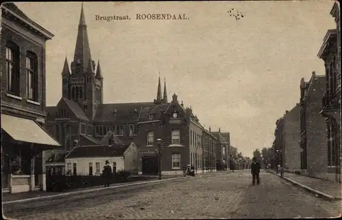 Ak Roosendaal Nordbrabant Niederlande, Brugstraat