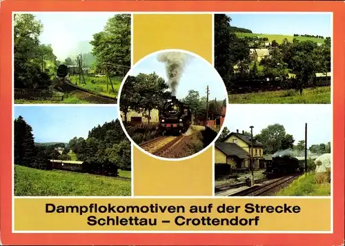 Ak Dampflokomotiven, Strecke Schlettau Crottendorf, Lok 86 1001, Bahnhof Walthersdorf, Zschopautal