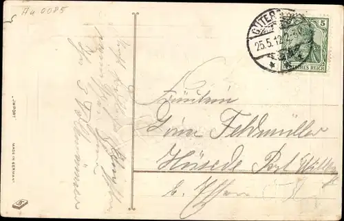 Präge Ak Glückwunsch Pfingsten, Blumen, Blumenstrauß