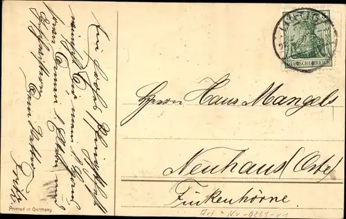 Präge Ak Glückwunsch Pfingsten, Kinder, Blühender Baum