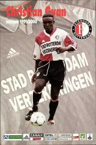 Ak Fußballspieler Christian Gyan, Feyenoord Rotterdam
