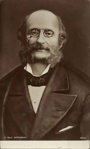 Ak Komponist Jacques Offenbach, Portrait