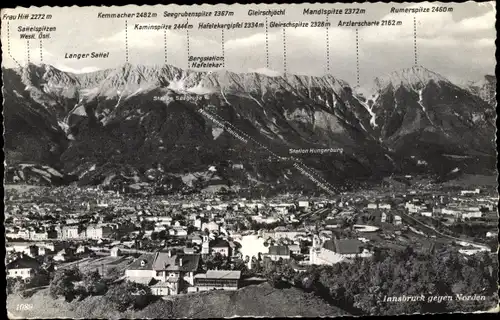 Ak Innsbruck in Tirol, Gesamtansicht