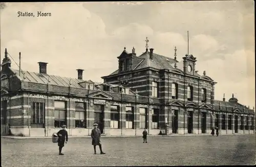 Ak Hoorn Nordholland Niederlande, Bahnhof