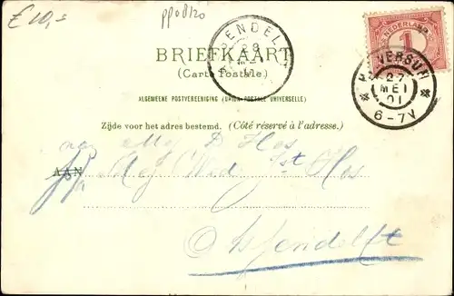 Ak Laren Nordholland Niederlande, Dorfpartie, Häuser, Gleise